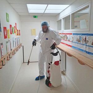 Désinfection école