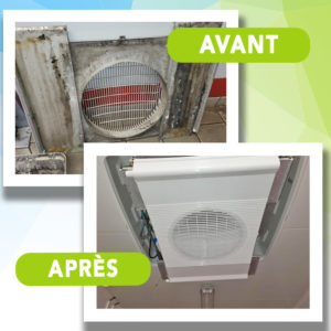 Nettoyage et désinfection d'un évaporateur